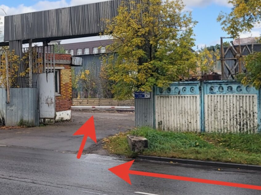 Схема проезда в ремзону EP-Exfork